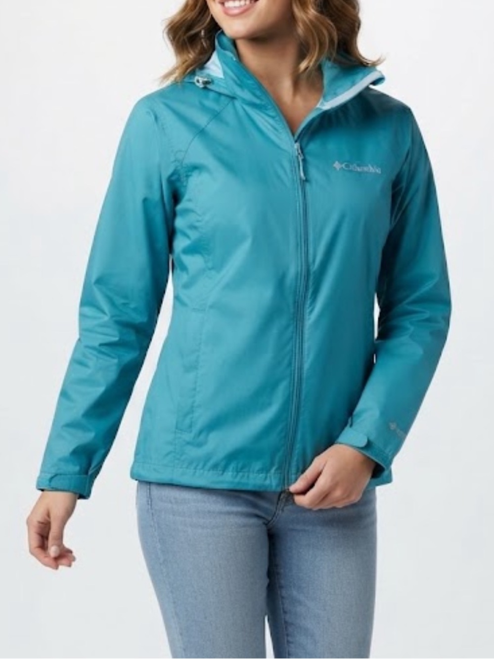 Columbia Women's Teal Hooded Utility Long Sleeve Jacket Size XL